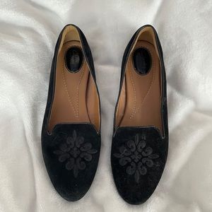 Clarks Womens Black Flats